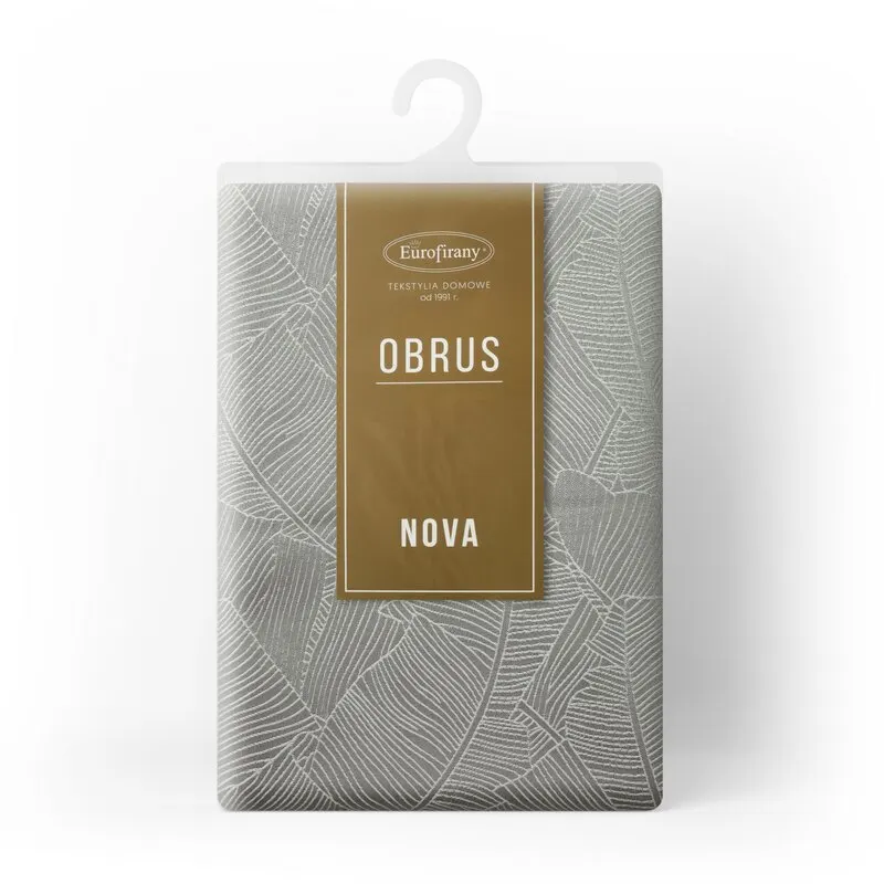 OBRUS ISLA 140 X 180 CM SREBRNY