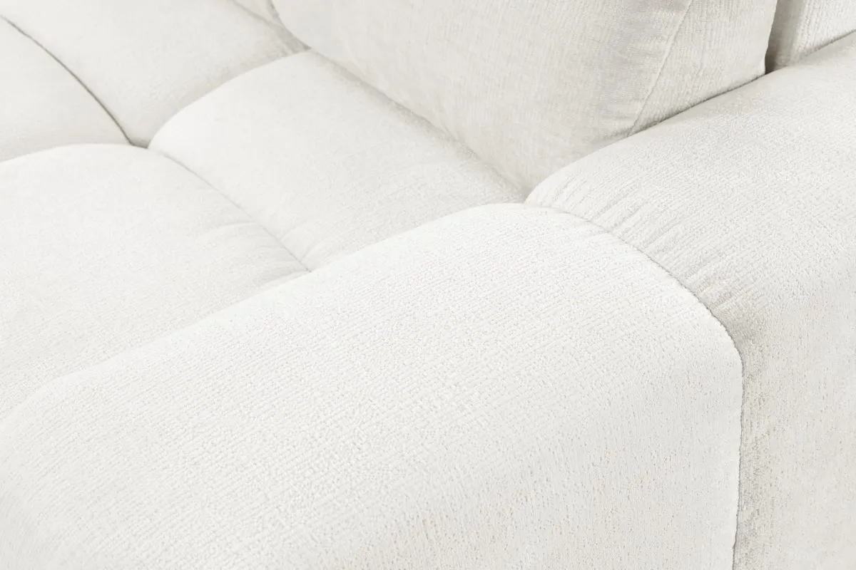 Sofa rozkładana z pojemnikiem SOHO 259 cm pikowana kremowa - SOHO_SO_PH01