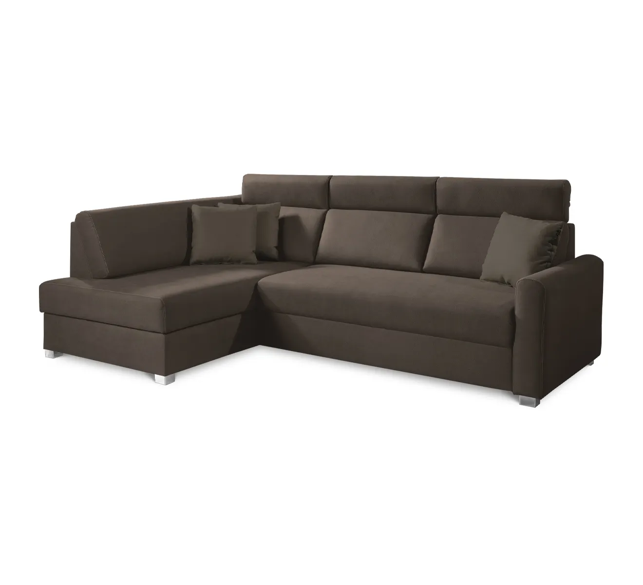 Narożnik z funkcją spania i pojemnikiem na pościel BRIG NFPA P ZETTA 294 brązowy Narożnik z funkcją spania i pojemnikiem na pościel BRIG NFPA P ZETTA 294 brązowy