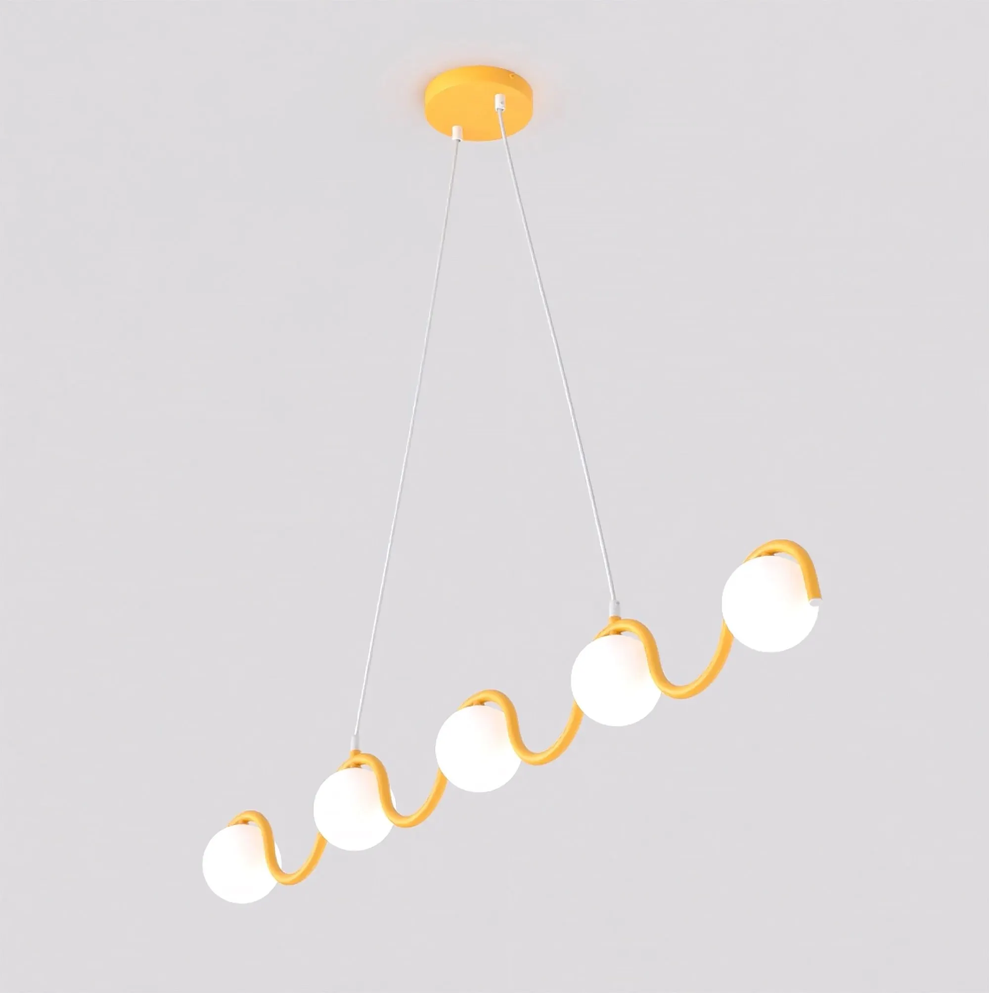 Falista lampa wisząca SINUS 5 pomarańczowa - 1665/5