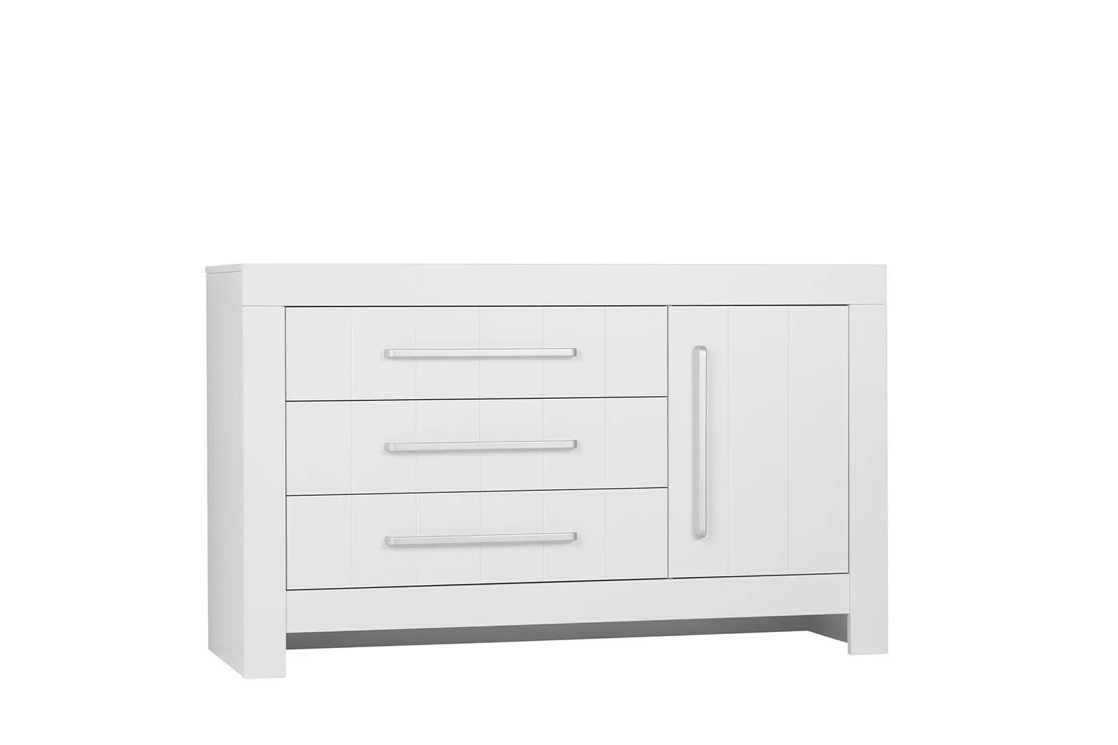 Komoda 1-drzwiowa z szufladami CALMO 156 cm biała