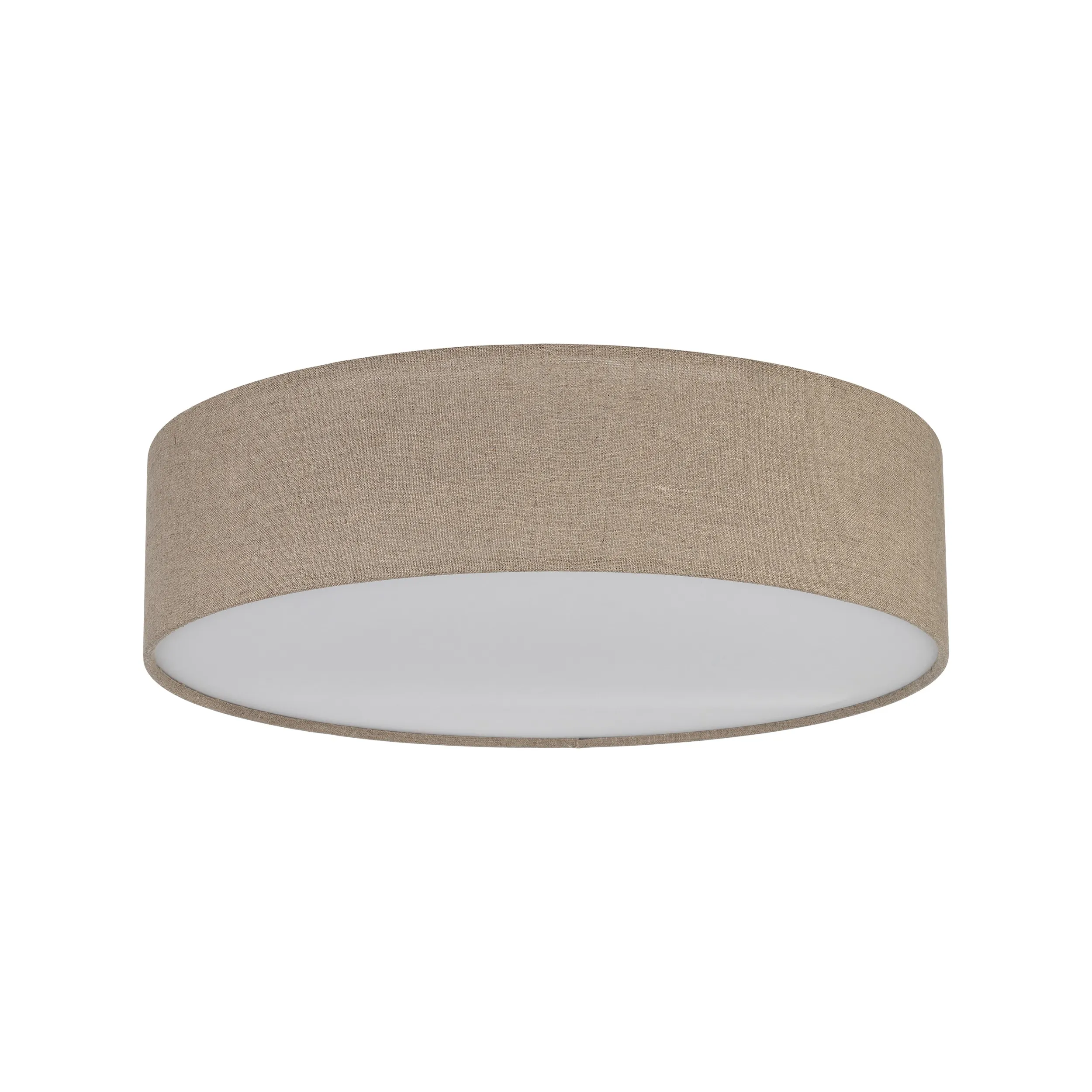 Lampa sufitowa EARTH brązowa z białym kloszem 60x17cm