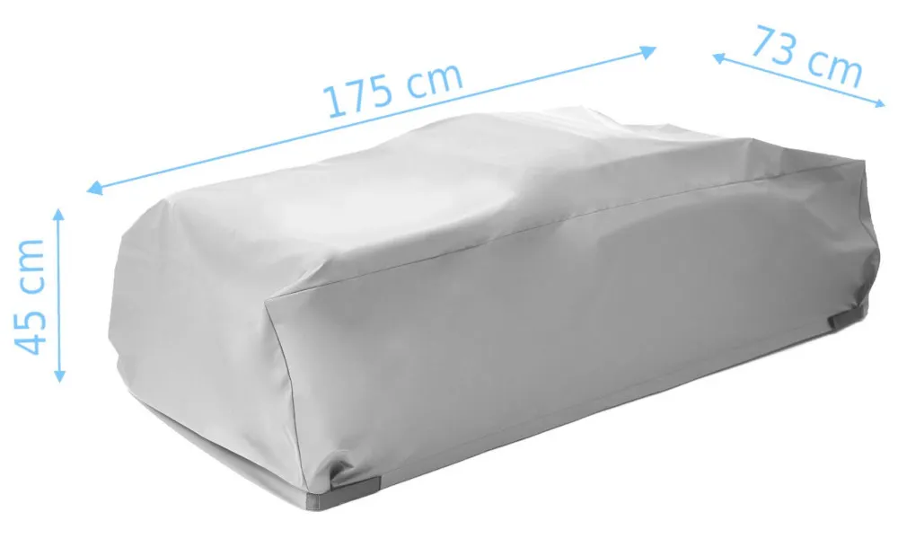 Pokrowiec na meble ogrodowe NARDI Cover Medium Smoke 175x73x45 cm - FG004188