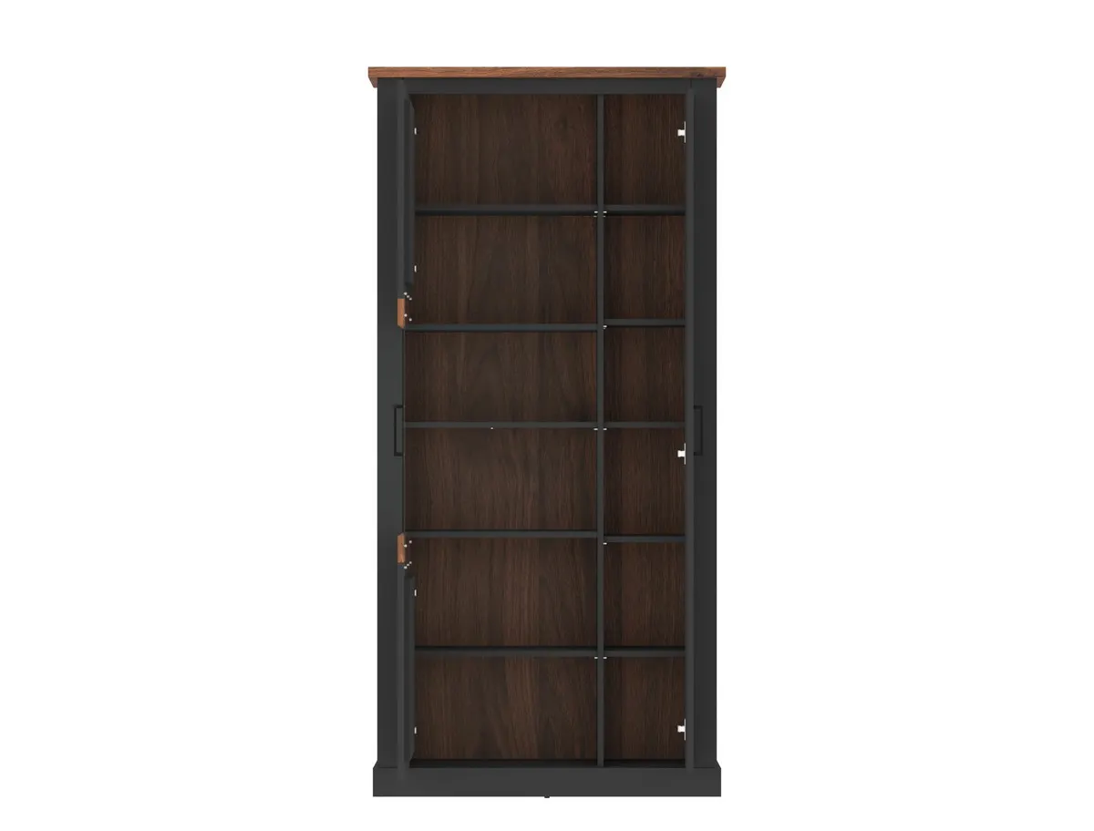WITRYNA PERAZZO PEZV02L ANTRACYT/DĄB AMARETTO HUDSON