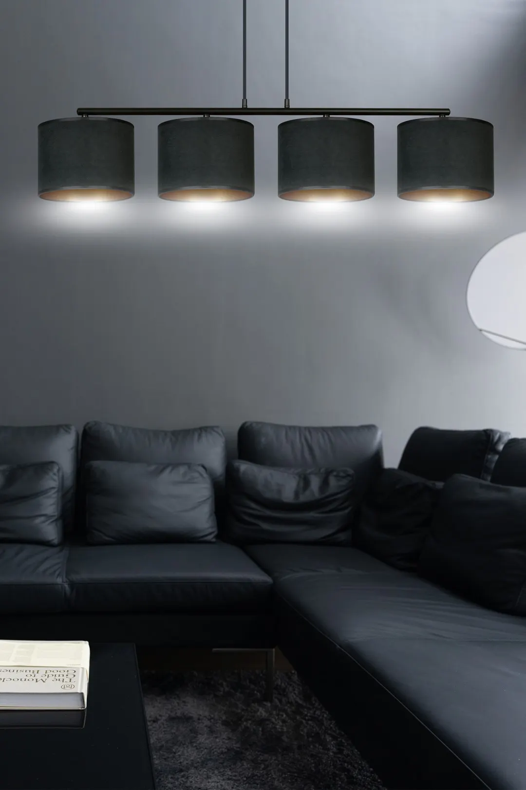 Lampa wisząca HILDE 4 czarny — zdjęcie 8