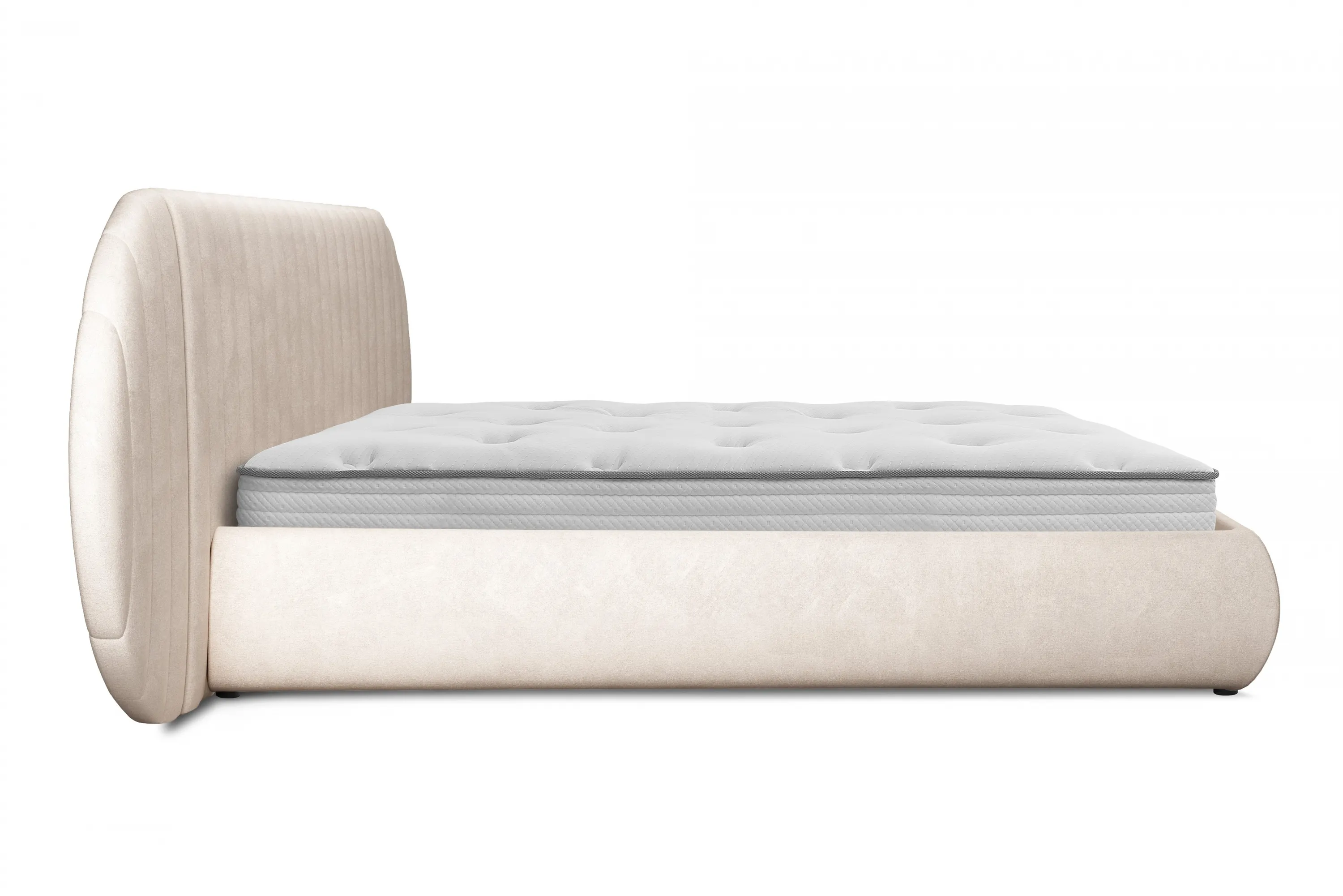 Łóżko Galin z pojemnikiem / 140x200 / Salvador (SIC) 1 - kremowy - B_158684