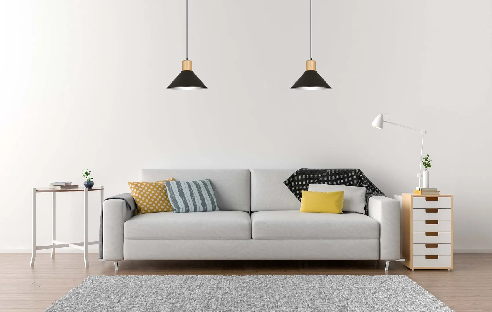 Lampa wisząca ROWEN Czarny 1044/1 - 1044/1