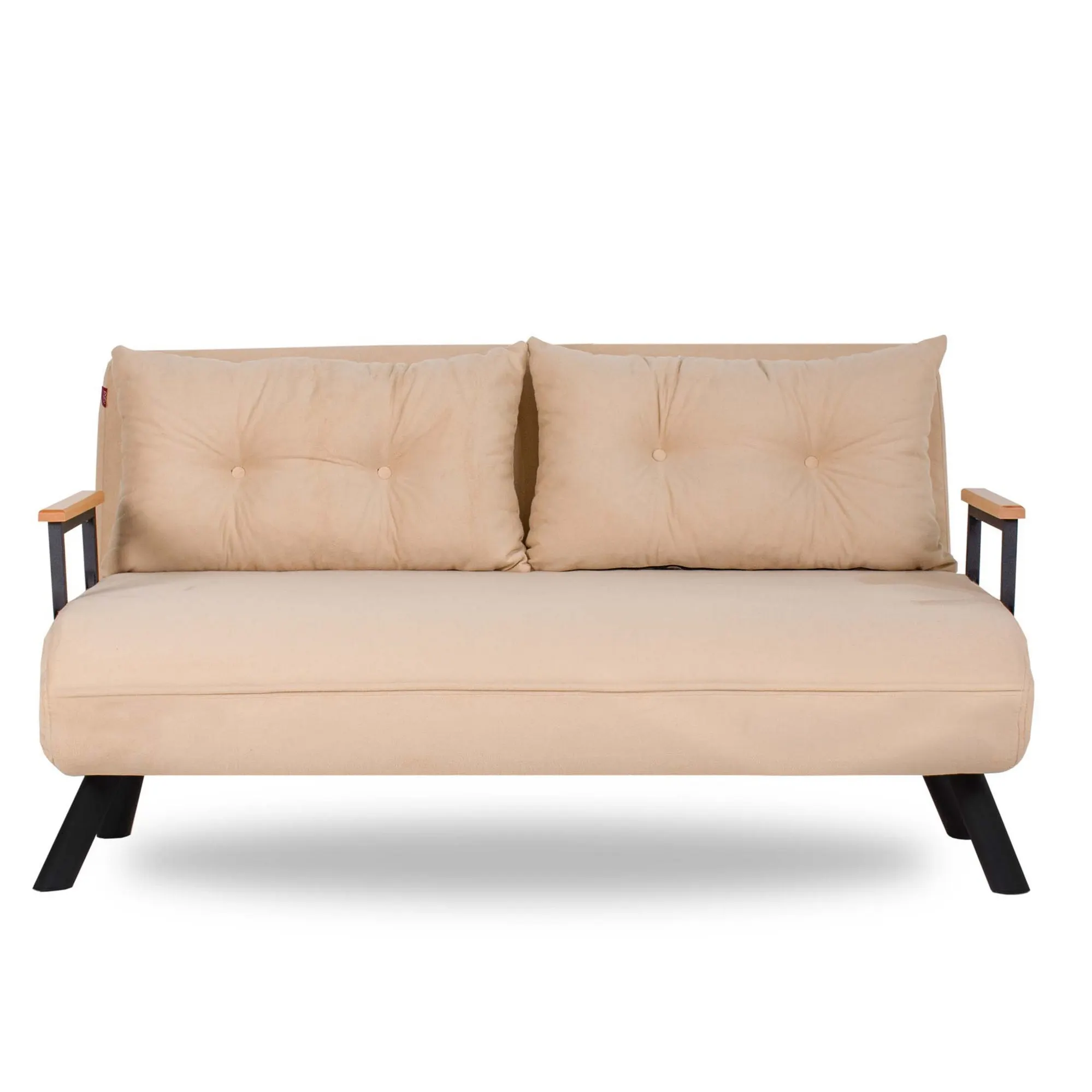 Sofa rozkładana 2-osobowa SANDO kremowa - ASI_859FTN1275