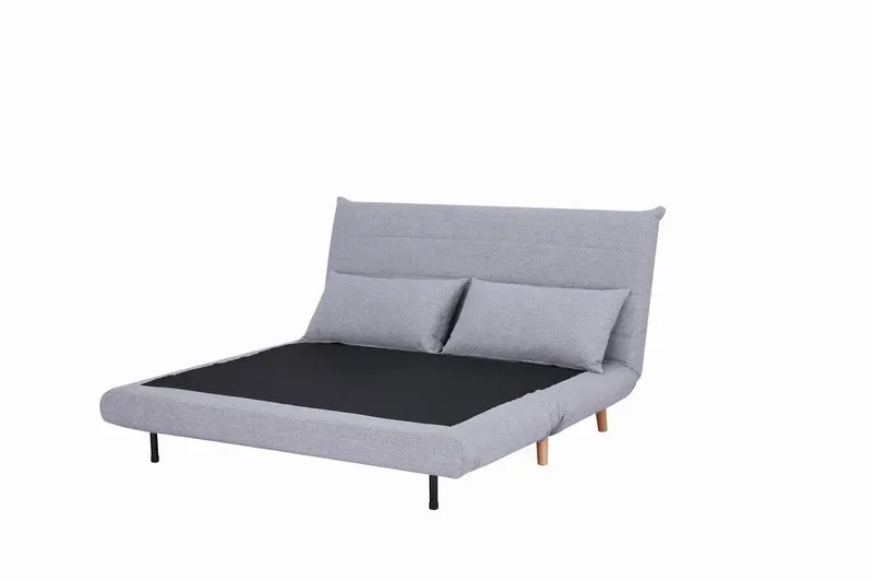 Sofa rozkładana SPIKE II Tap.137 szara buk - SPIKEIISZ