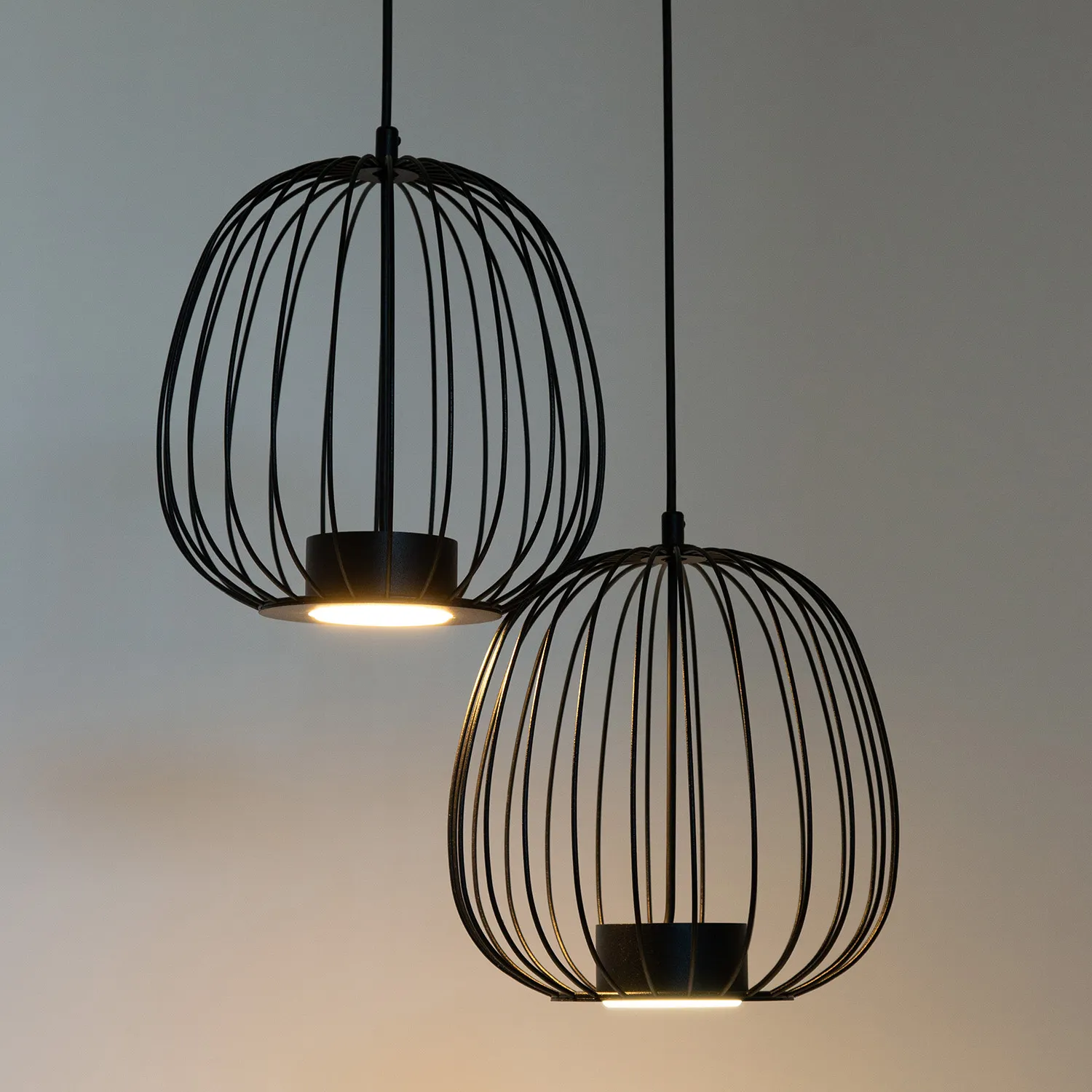 Lampa wisząca BELL PLUS 2 czarna - SI_41100