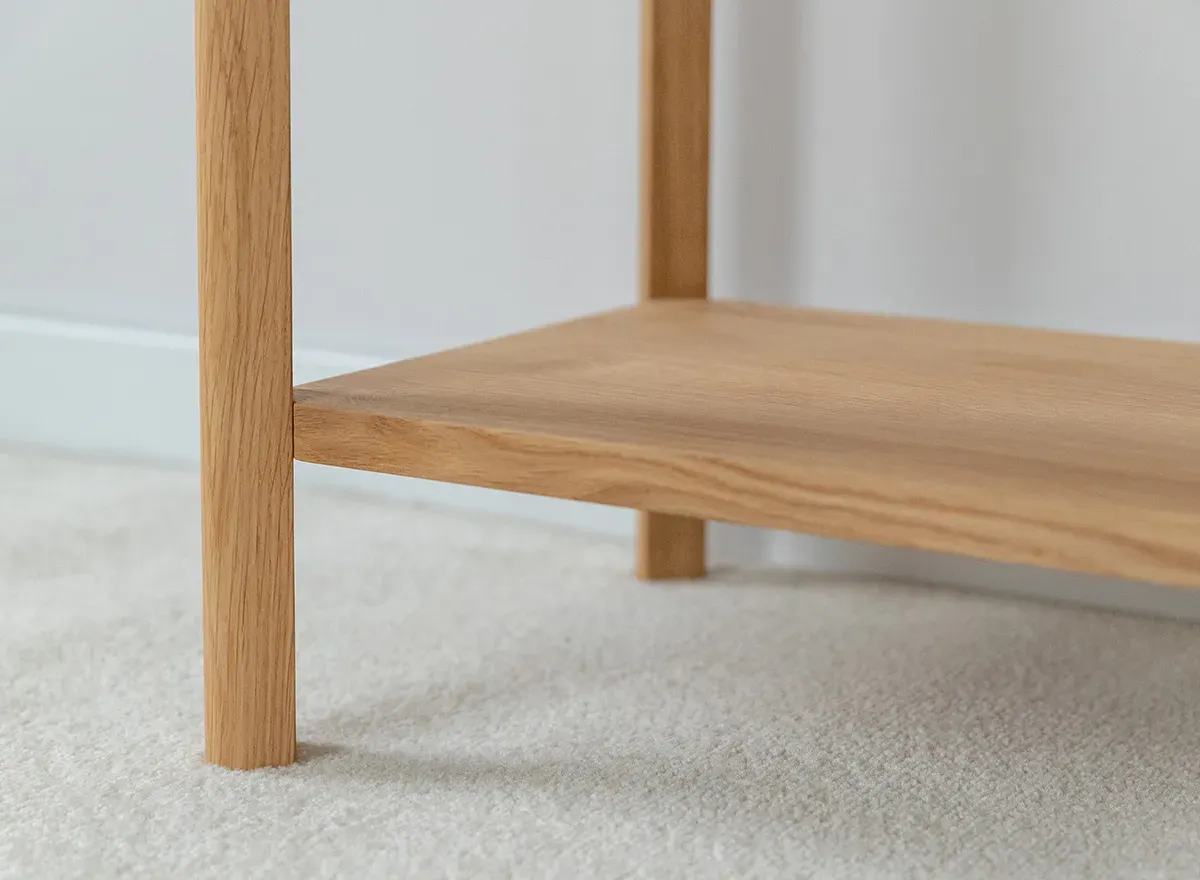 Konsola z szufladą dębowa CAMPI dąb olejowany - KULCA02