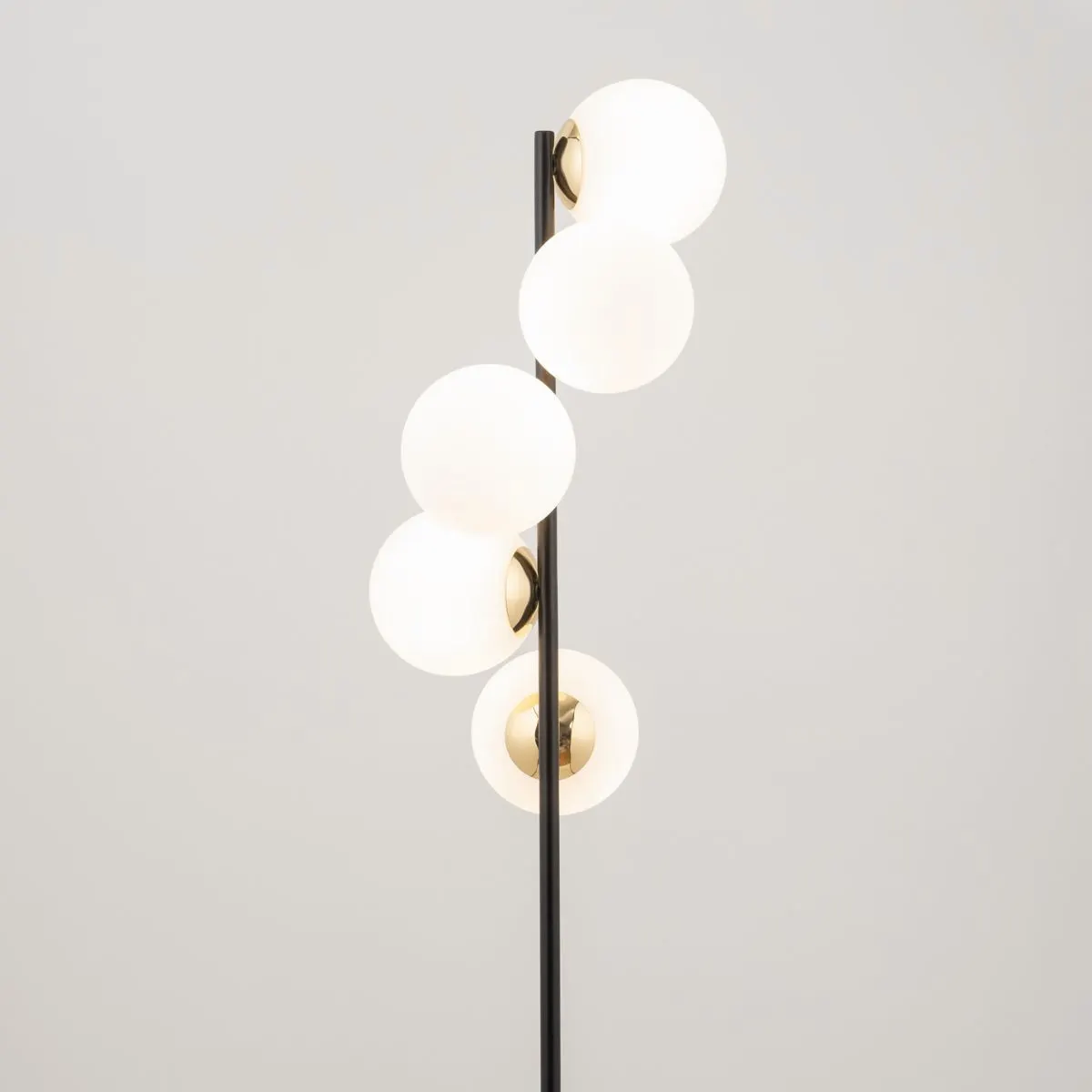 Lampa podłogowa PIANO 6 czarno-biała - SI_50365