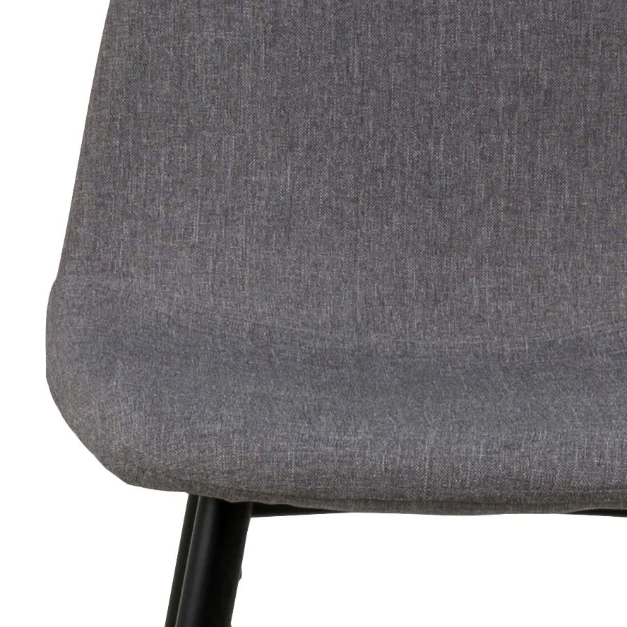 Hoker niski SAMANTA Jasnoszary, Czarny - H000017077