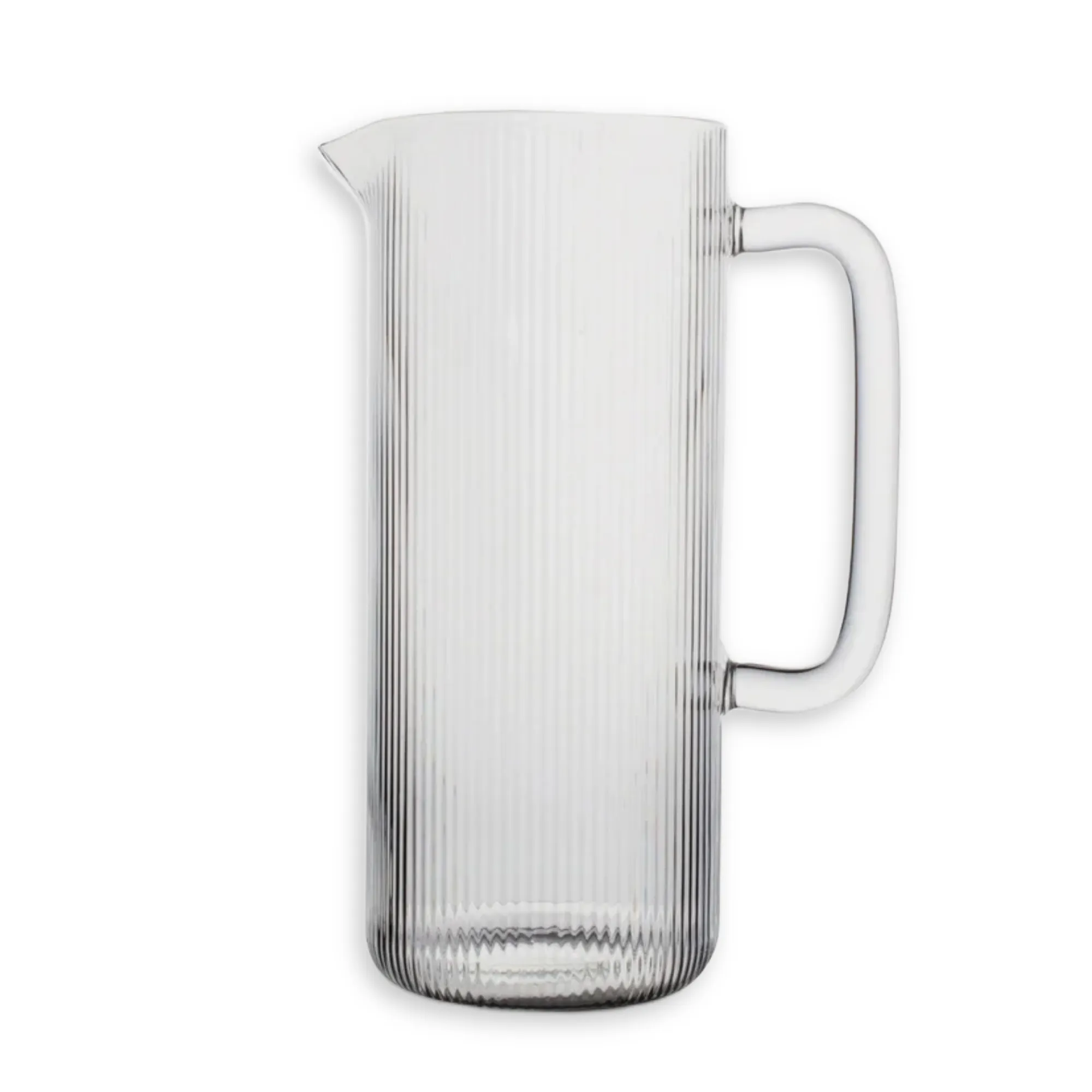 dzbanek, kryształowy, przezroczysty, pionowy, uchwyt-kwadratowy