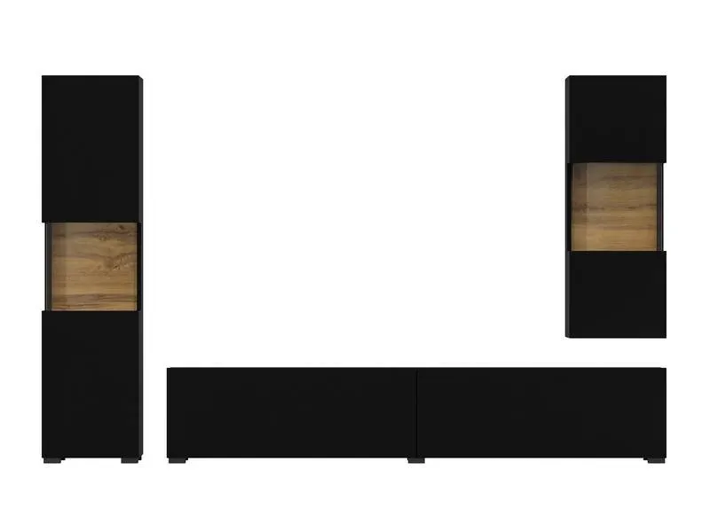 Meblościanka AVA stojąca/wisząca czarna - 24WNLM10