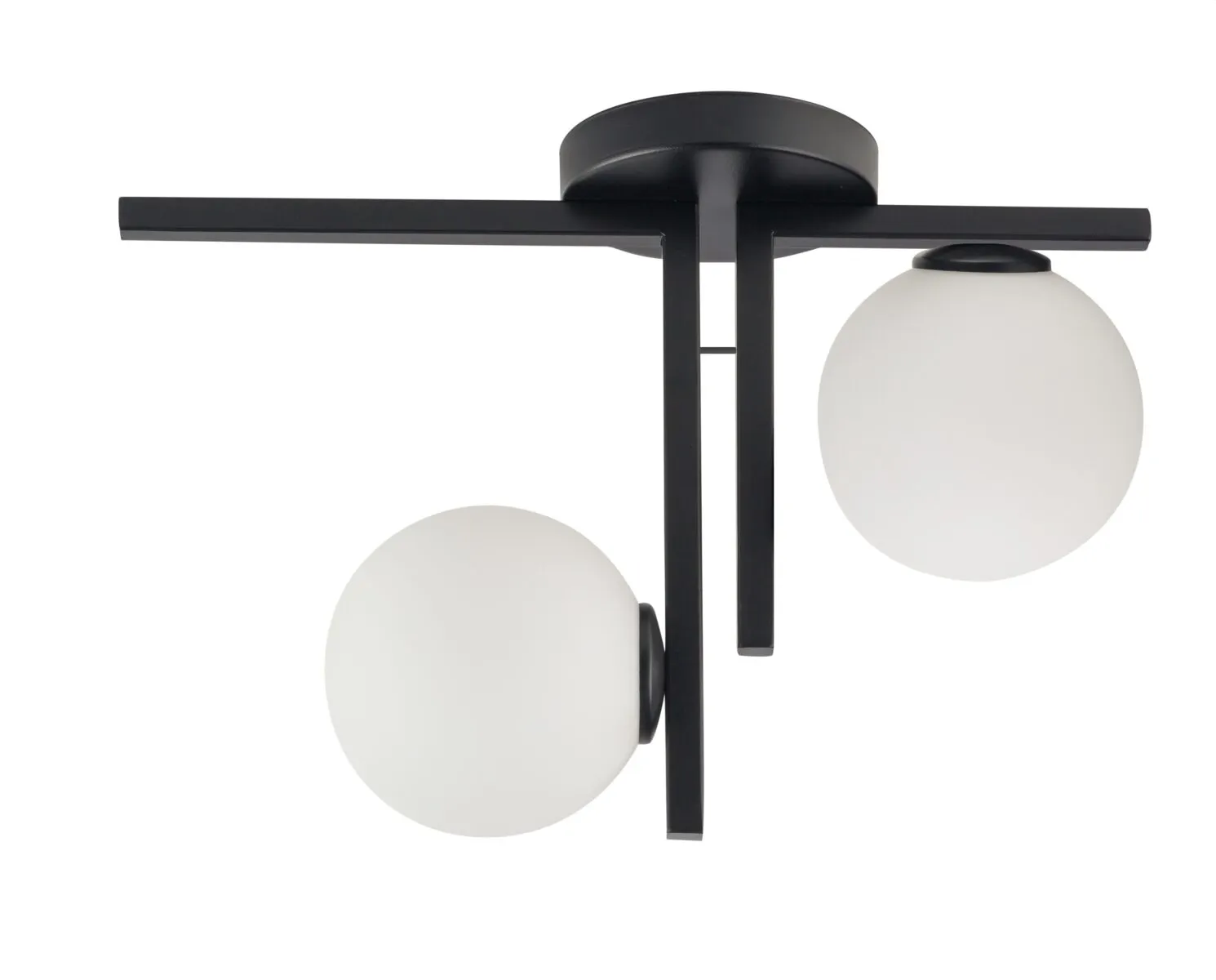 Lampa sufitowa/plafon ANDY biało-czarny