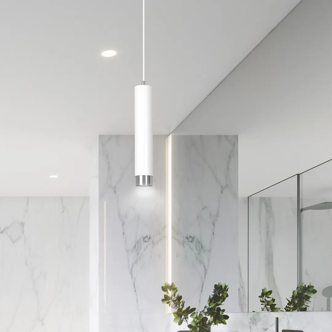 Lampa wisząca KIBO 1 biały chrom — zdjęcie 7