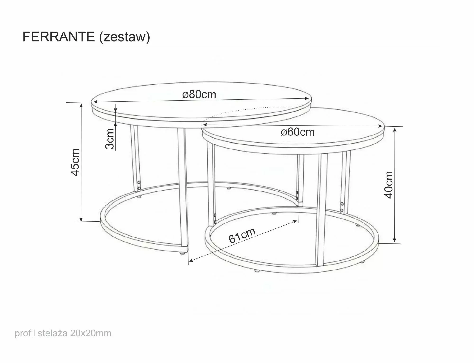 stół, stół okrągły, metalowy stół, korpus metalowy, centrum okrągły