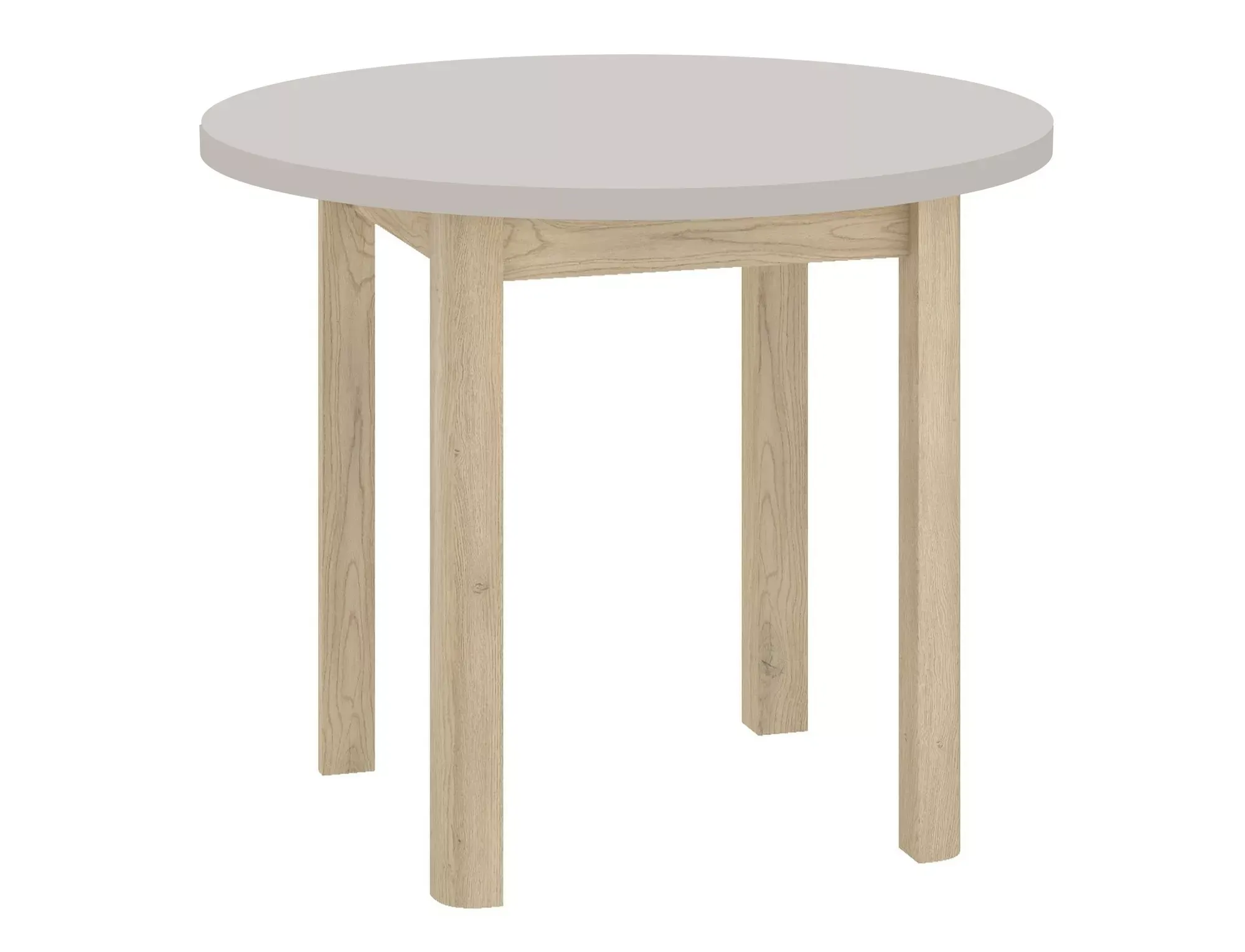 Stół jadalniany ADAM okrągły 80 cm kaszmirowy/dąb cremona torro