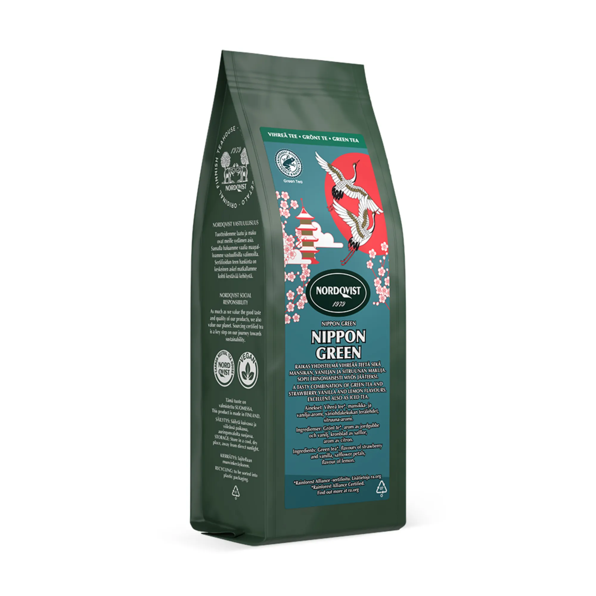 Herbata zielona NIPPON GREEN 100 g cytryna, truskawka, wanilia Nordqvist