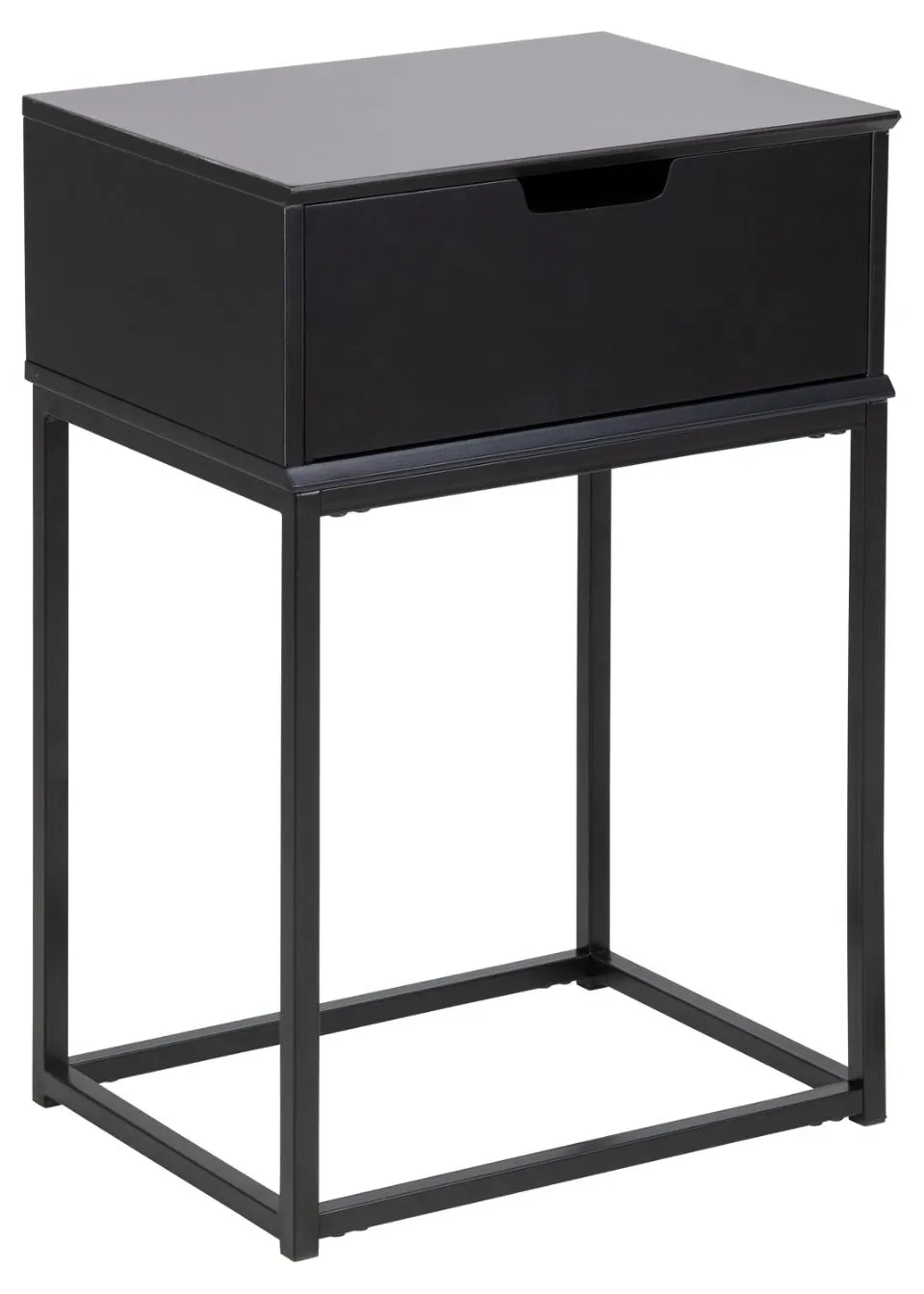 Szafka nocna z szufladą LEONE 40x30x62 Czarny — zdjęcie 2