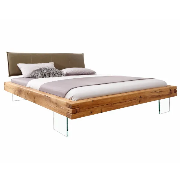 Łóżko dębowe tapicerowane WONDER 160x200 lewitujące Łóżko dębowe tapicerowane WONDER 160x200 lewitujące