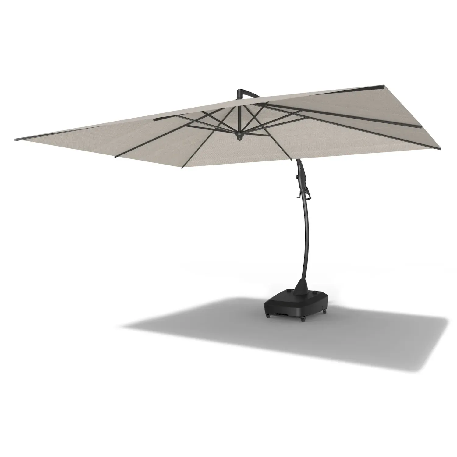 Parasol ogrodowy SOLANO beżowy — zdjęcie 16