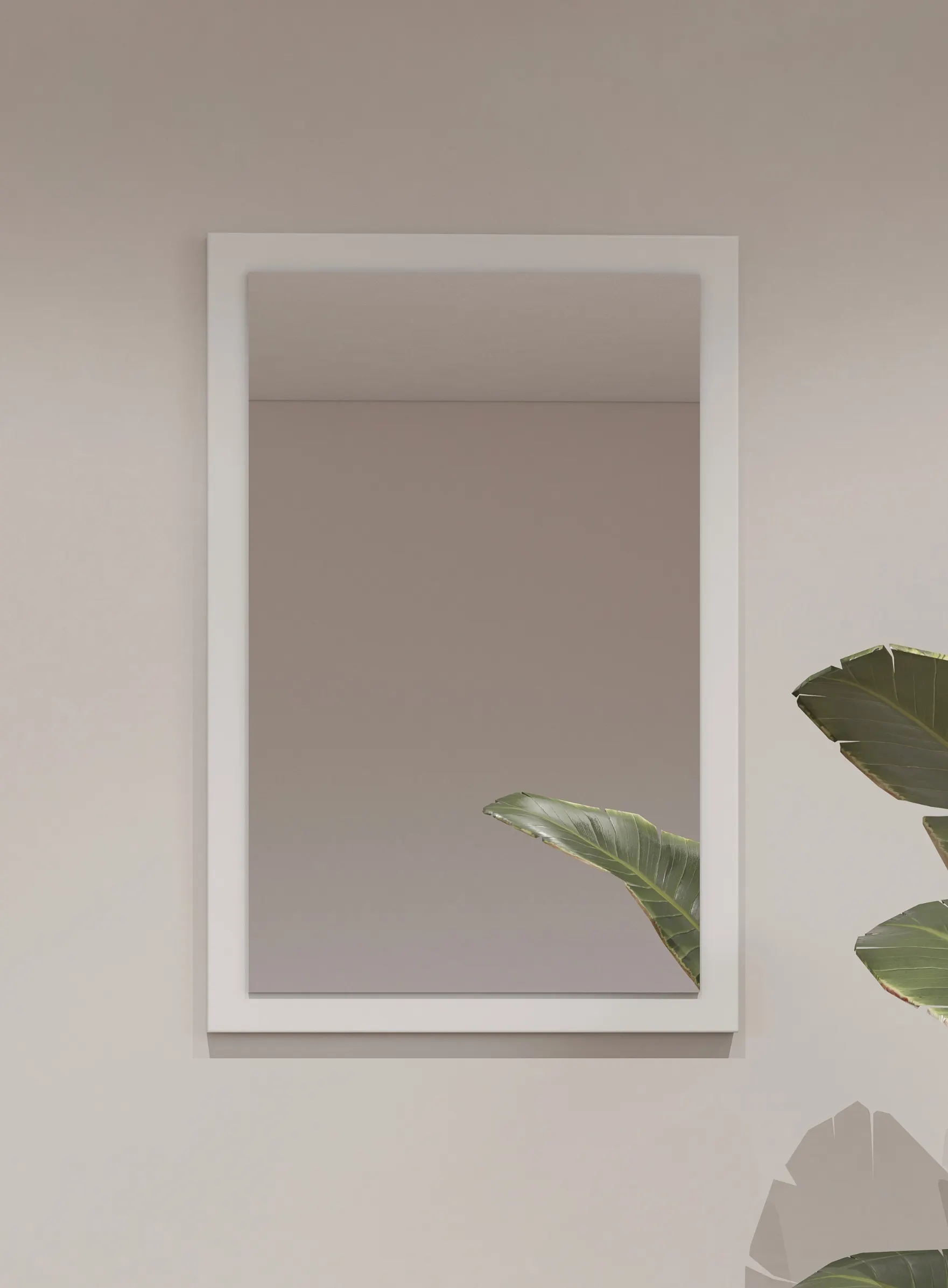 Lustro w ramie CROSS 40x60 białe - 249WMY04