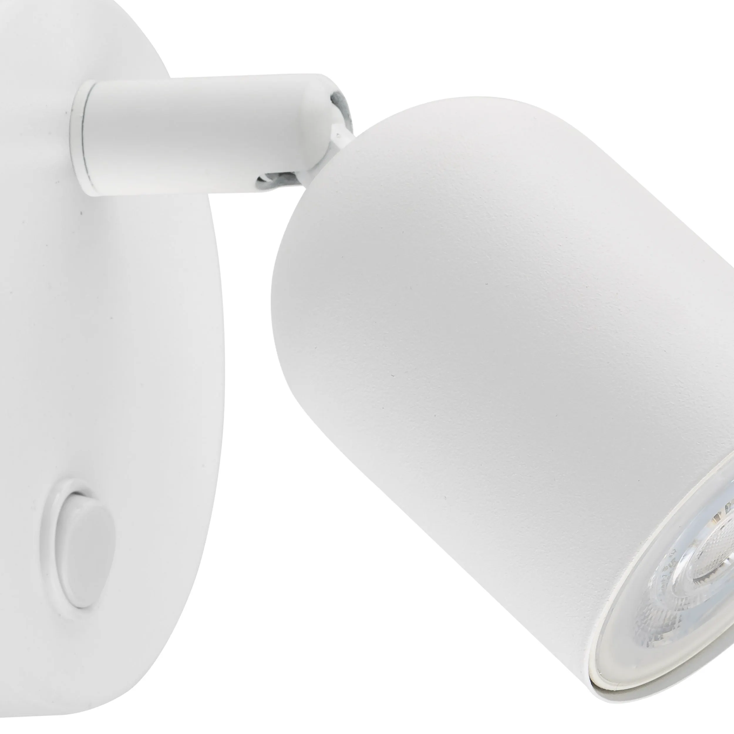 Kinkiet TOP biały metalowy z przyciskiem regulowany 15x13x8cm - TK_4411