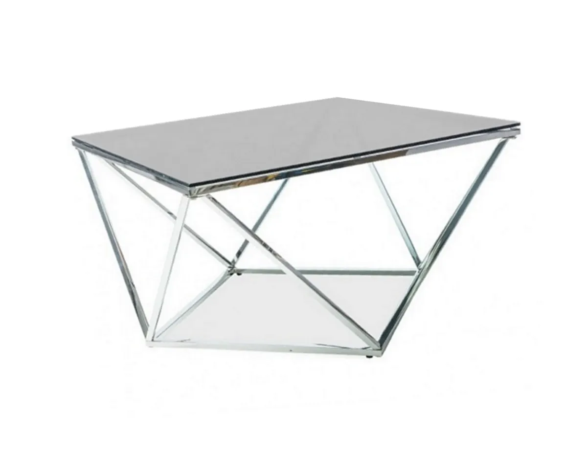 Ława SILVER A szklana nowoczesna 80x80 Signal