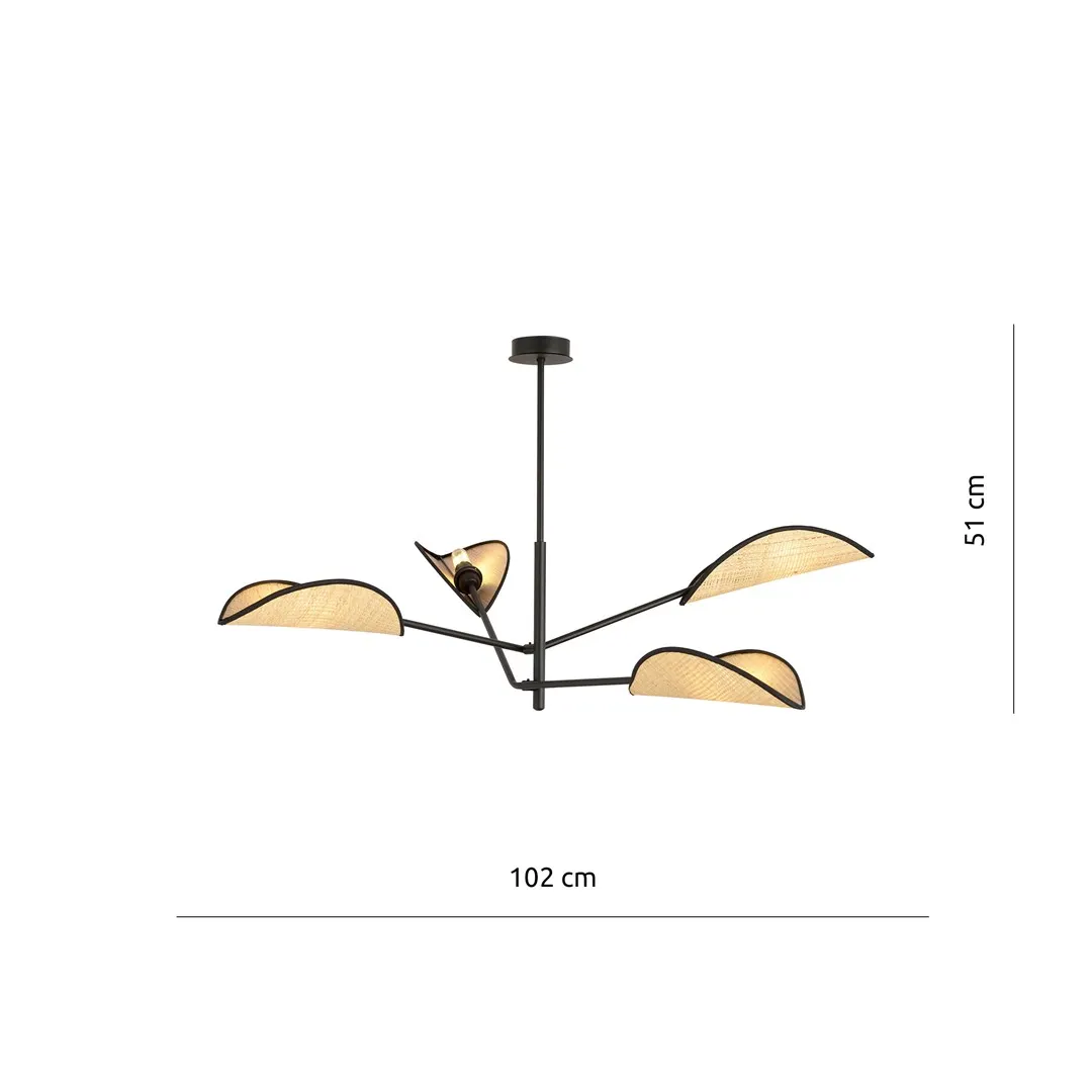 Lampa sufitowa VENE Czarny 1160/4 - 1160/4
