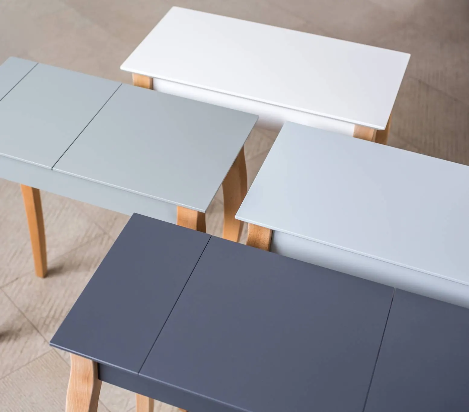 Toaletka z lustrem LILLO 85x35cm kremowy naturalny - NRAGABADTM22