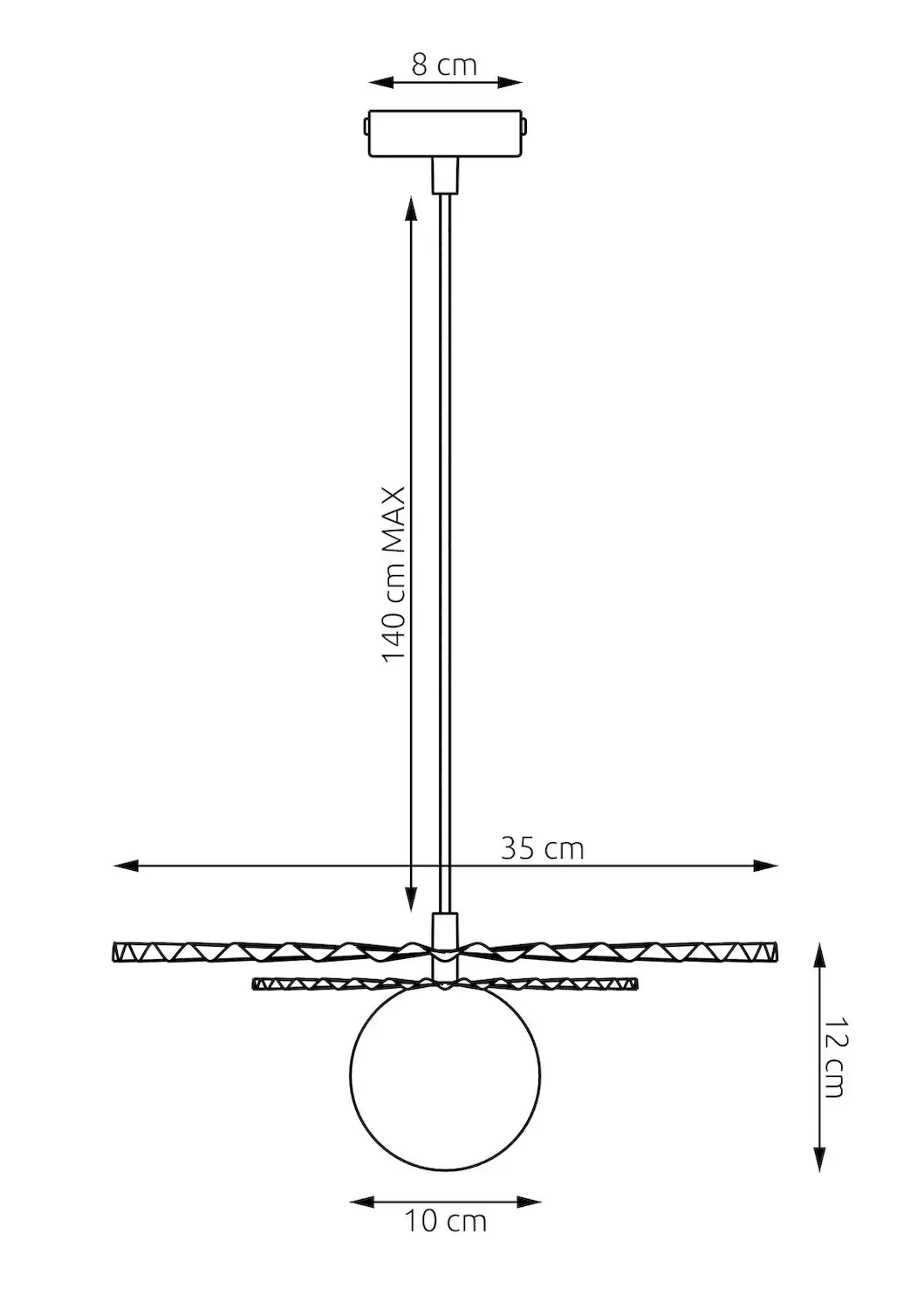 Lampa wisząca UMBRA 1 burgundowy czarny - 1732/1