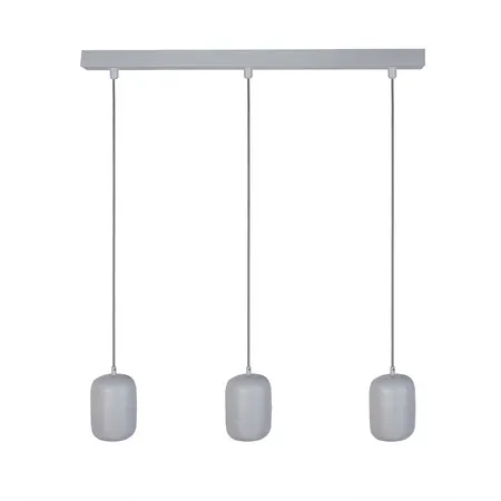 Lampa wisząca OLO3 prosta ceramiczny klosz szara Lampa
