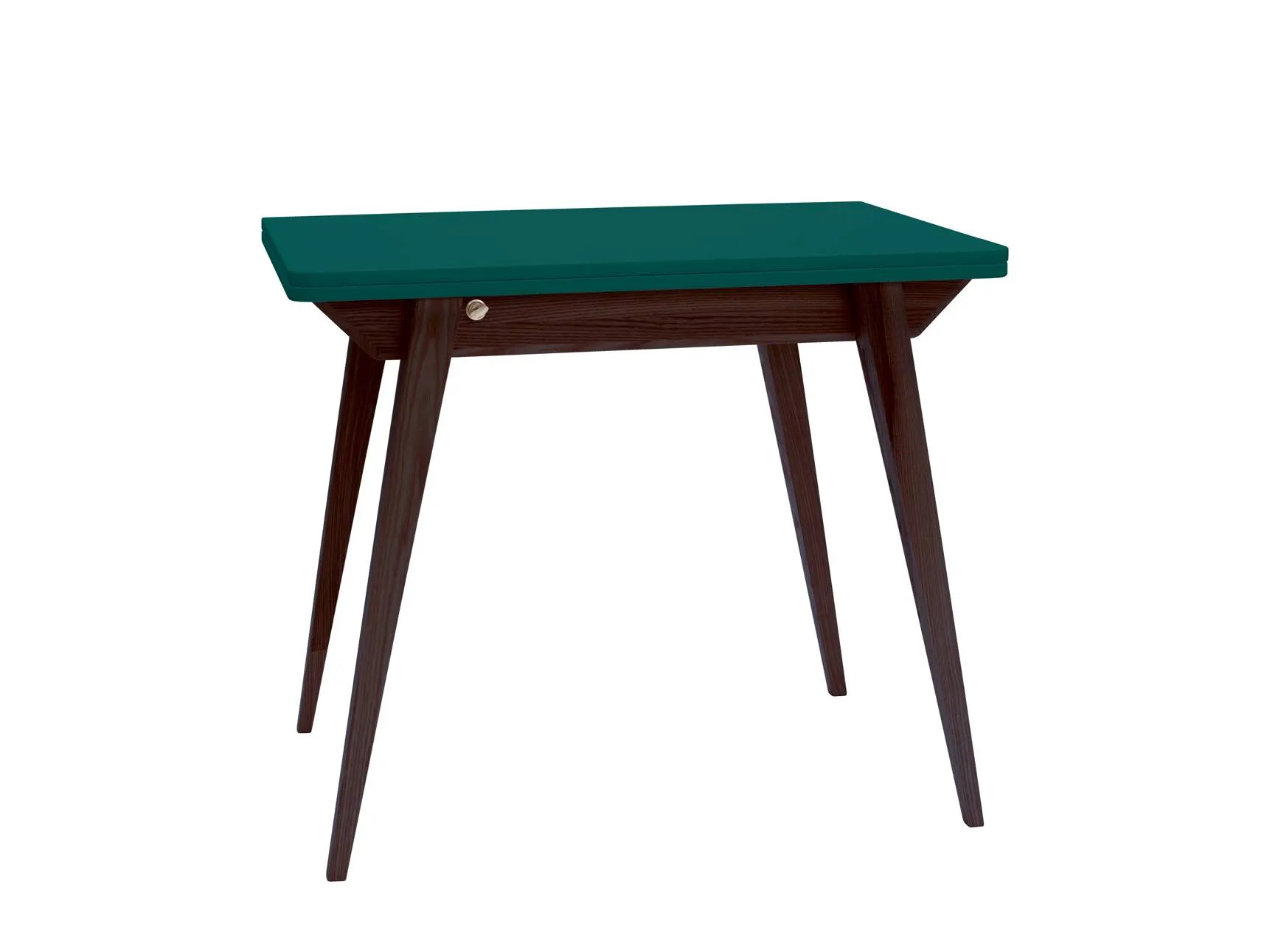 Stół rozkładany ENVELOPE 65x90-130cm zielony orzech Meble, Tabela, Biurko, Stół do jadalni