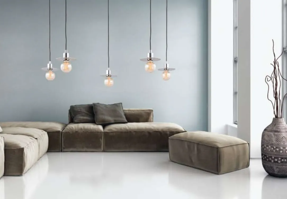 Lampa wisząca CORSO biała z dodatkowym punktem zaczepienia 200x60cm - 3834