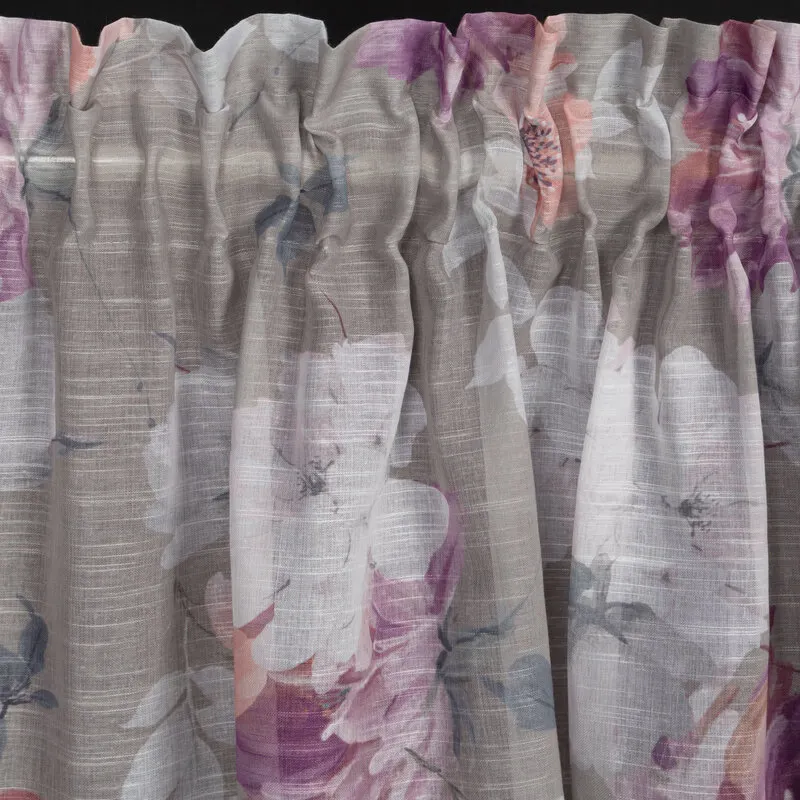 ZASŁONA GOTOWA SHERRY NA TAŚMIE 140 X 300 CM SREBRNY - EU_410672