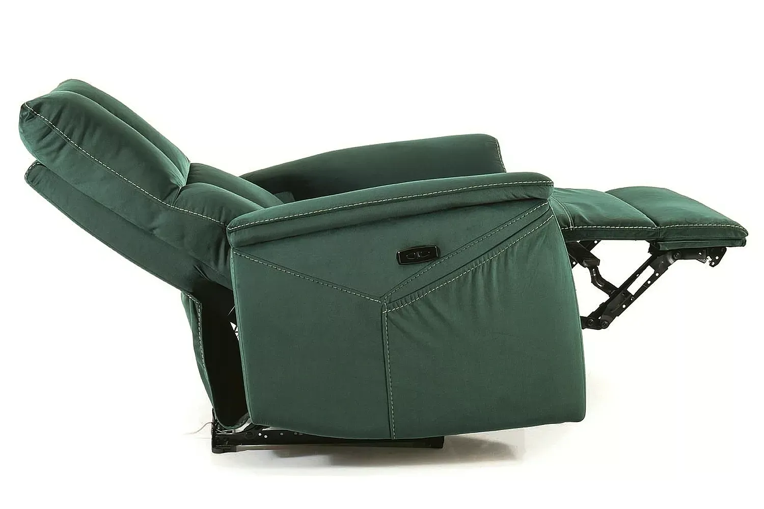 Fotel rozkładany NEPTUN M (funkcja masażui podgrzewania) VELVET zielony - Bluvel 78 - NEPTUNMVZ