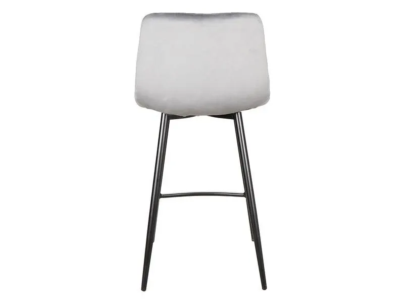 Hoker niski MILA H-2 VELVET szary aksamitny SIGNAL - MILAH2VCSZ