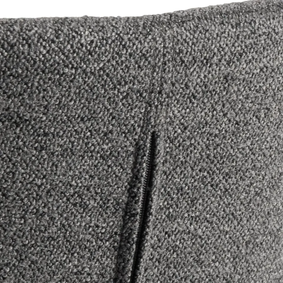 Krzesło obrotowe DOREN Antracytowy- zamek błyskawiczny, Czarny ( zestaw 2 sztuk ) - 0000103477