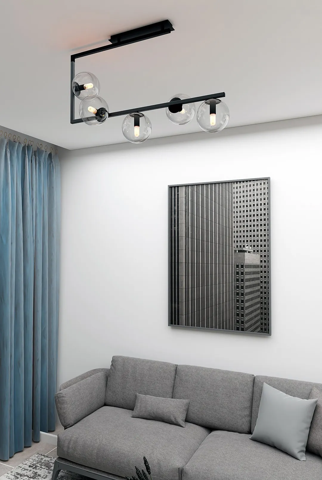 Lampa sufitowa SOMA Czarny 1289/5 - 1289/5