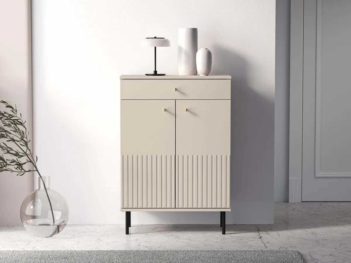 Szafka na buty 2-drzwiowa z szufladą SOPHIE 68x98 kaszmirowa - 1SOPH14-001