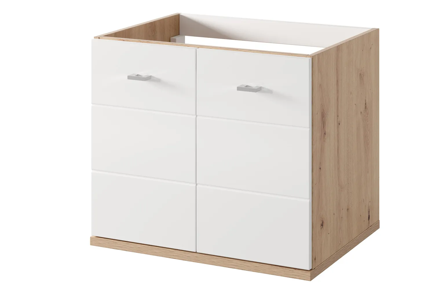 Szafka wisząca pod umywalkę STING 57x60 dąb Artisan/biały Szuflada, Meble, Szafka, Skrzynka pocztowa