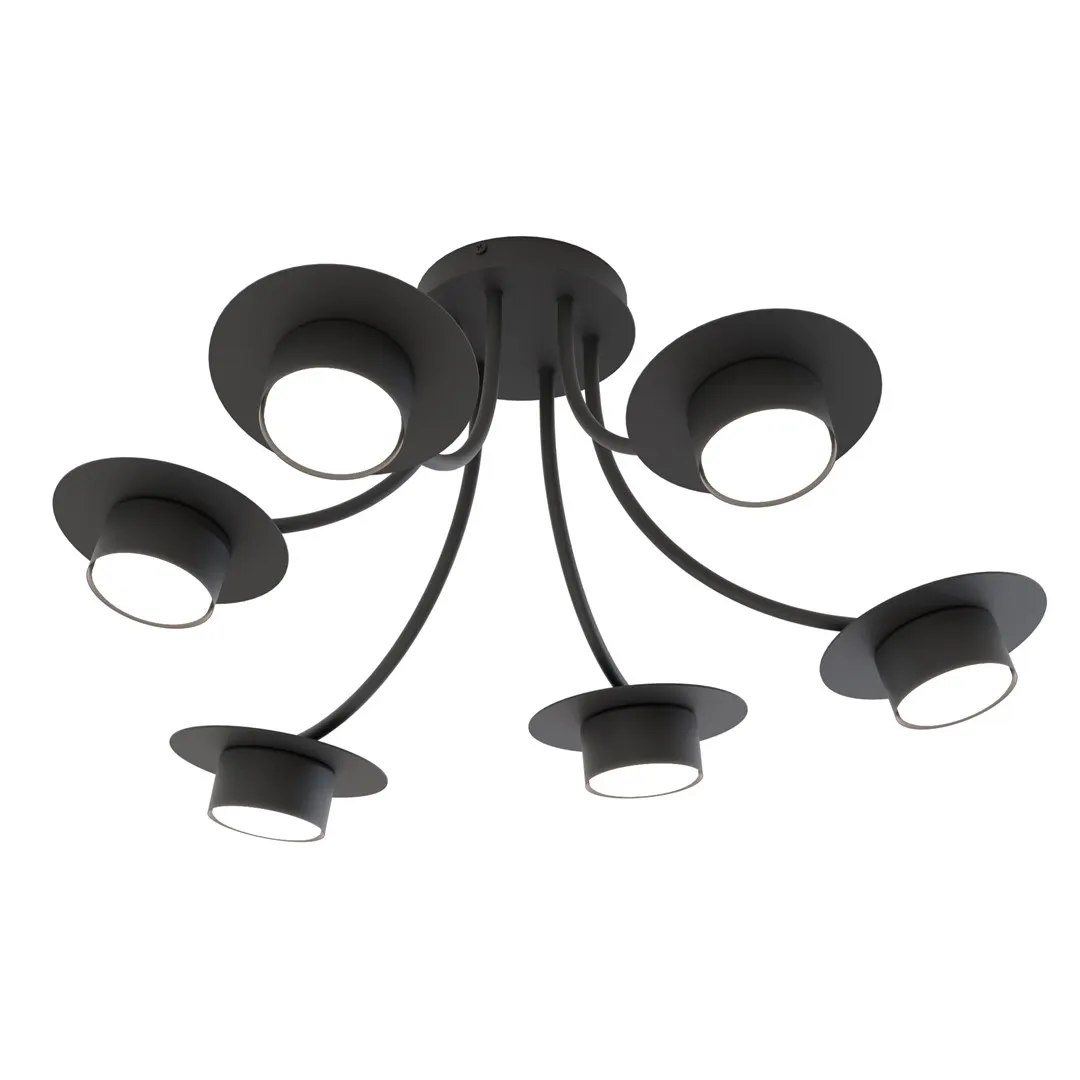 Lampa sufitowa ENSO 6 BL czarna
