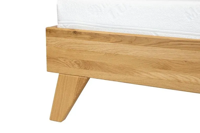 Łóżko bukowe 120X200 LK401 Naturalny DREWMAX — zdjęcie 6
