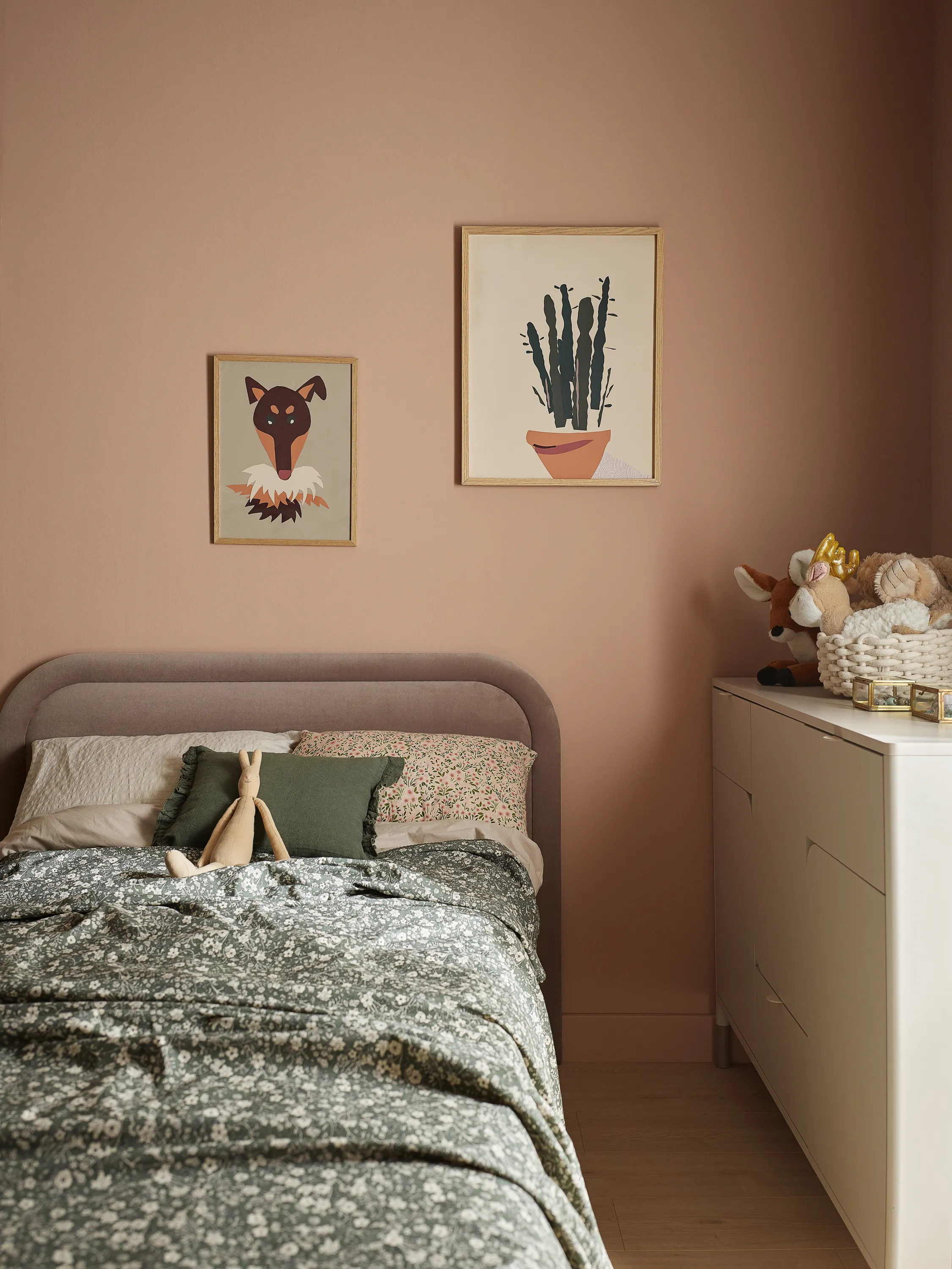 Łóżko ze stelażem Harmony HR-08 90x200 kaszmir - HR8KT