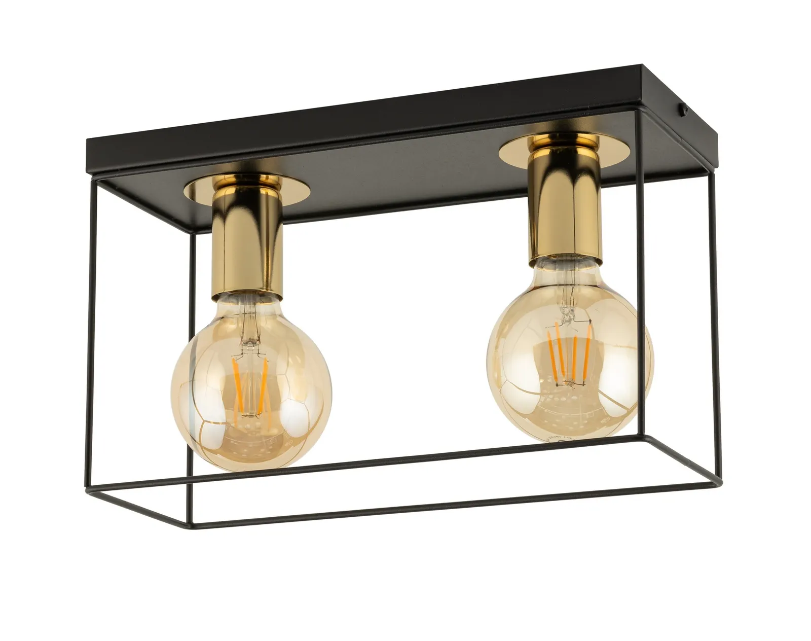 Lampa sufitowa VOX 2 czarno-zlota