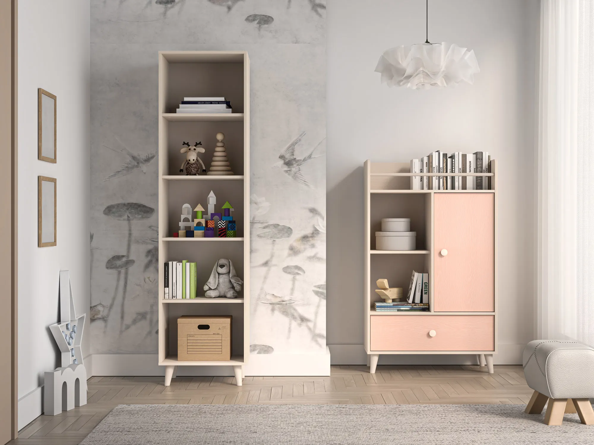 Regał wysoki MEVEL 03 piasek pustyni - 1MEVE03-001