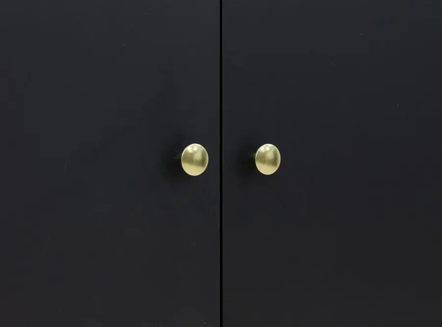 Szafa 2-drzwiowa CLEO 84x190 czarno-złota - BAN_CLE-1