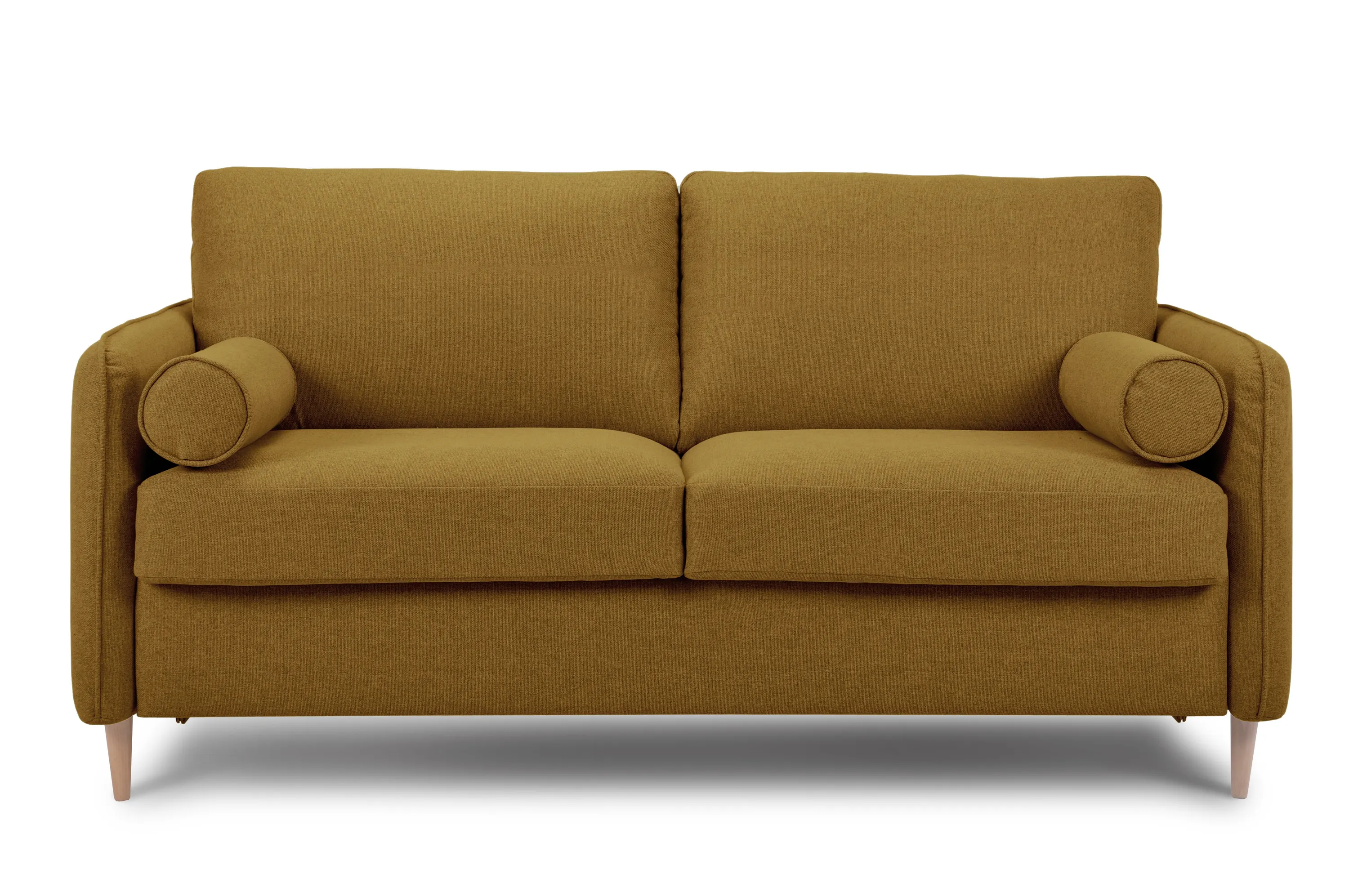 Sofa rozkładana Compact musztardowa MEBLEX - COMPACT-AUSTIN11MUSTARD